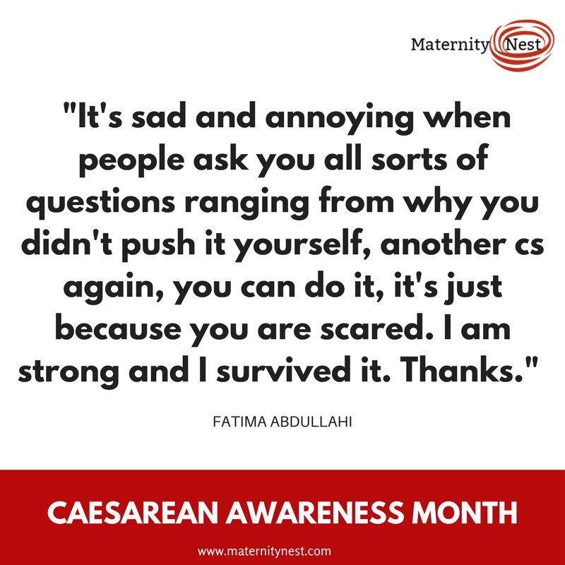 MaternityNest's tweet photo. A C-Section is not an easy way out. A CS mom is also a strong mom. Please get informed. 
#CesareanAwarenessMonth #Nigerianmothers https://t.co/Ue93K23Xb1