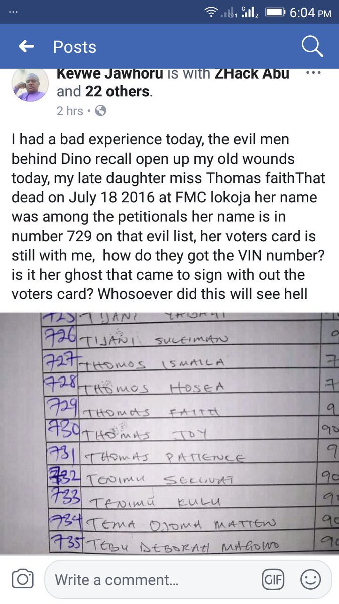 quqie123's tweet image. So @inecnigeria had to rig Dino melaye's recall also even with ghosts???... I already weep for 2019 general elections... God help Nigeria  #DinoRecall #Dinomelaye