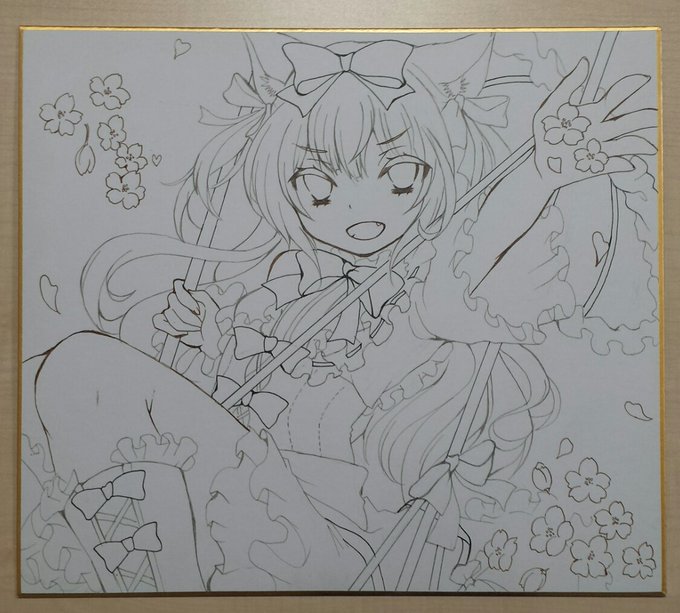 線画ができた!コミ1に間に合うかな(>_<) 