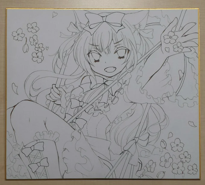 線画ができた!コミ1に間に合うかな(>_<) 