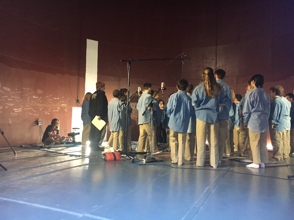 ColoradoFilm's tweet photo. .@ColoMtnCollege film students capture #ColoradoChildrensChorale at #TheTank Center for Sonic Arts in #Rangely, CO. #LoveCOFilm https://t.co/O0CGke37qd