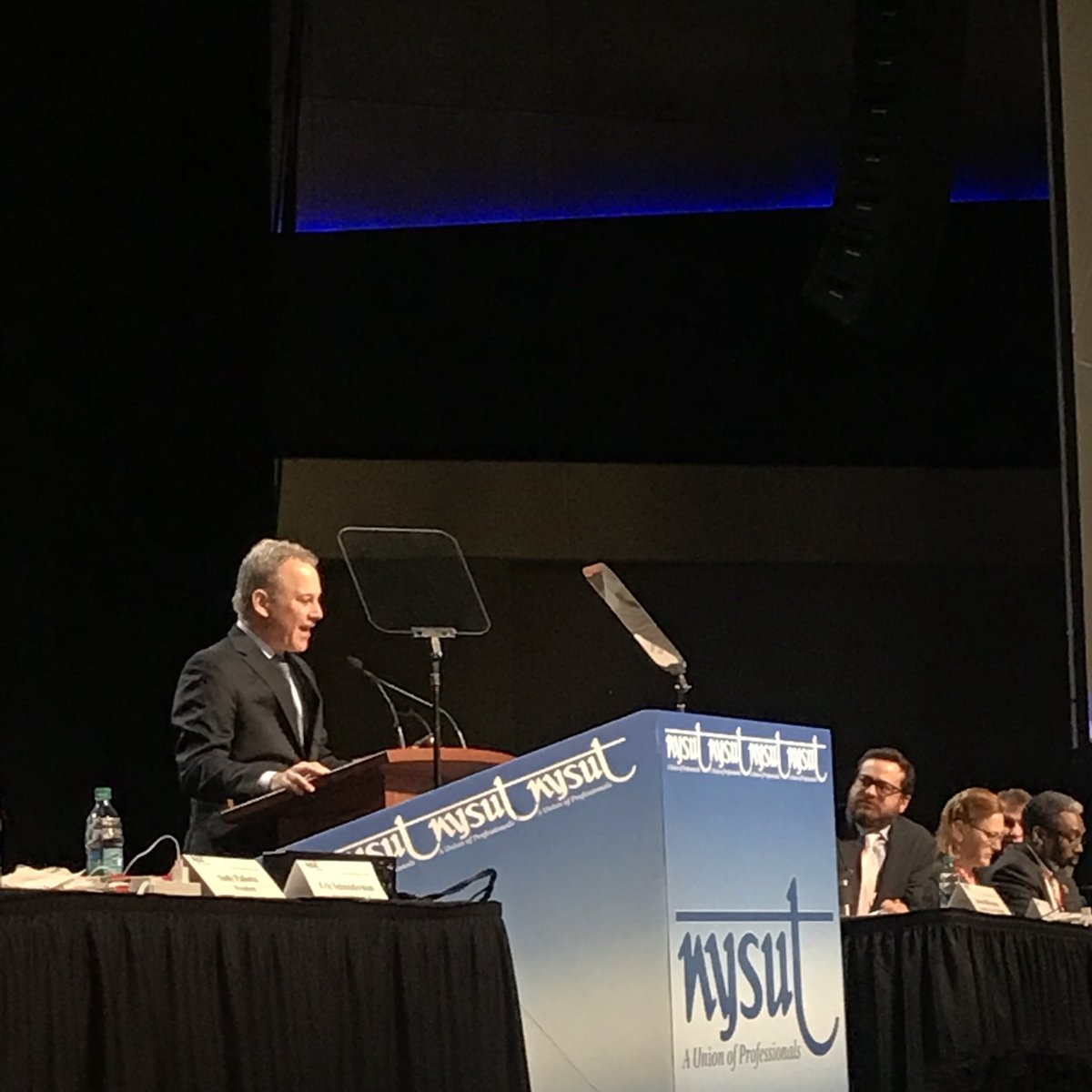 NYSUT (@nysut) on Twitter photo .<a href="/AGSchneiderman/">AGScheiderman</a>:
“Unions are not under attack because they’re weak. They’re under attack because there are those out there who fear the strength of the American labor movement.”
#NYSUTRA .<a href="/AGSchneiderman/">AGScheiderman</a>:
“Unions are not under attack because they’re weak. They’re under attack because there are those out there who fear the strength of the American labor movement.”
#NYSUTRA
