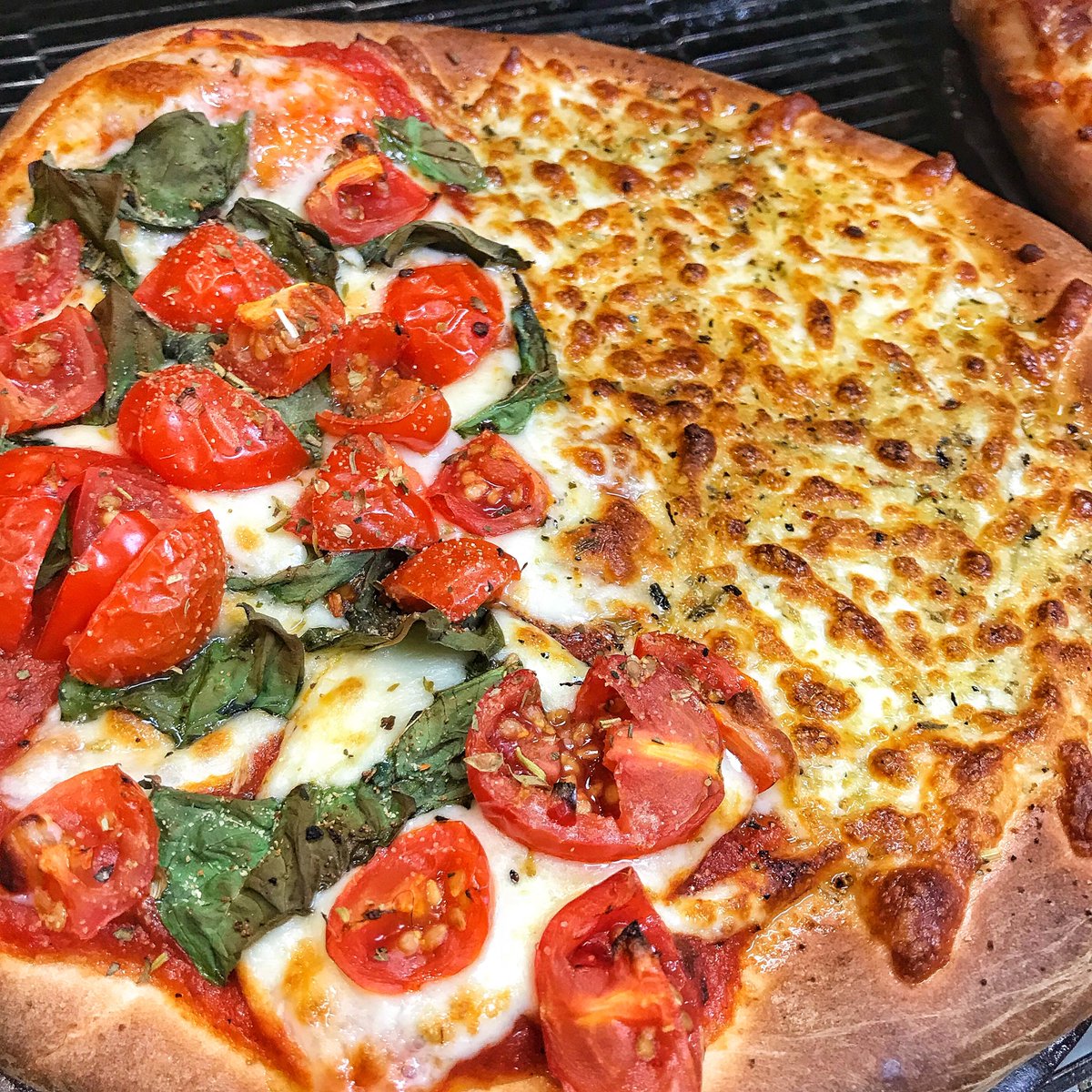 Can’t decide❓ No worries, we can get ya the best of both worlds 🤤 | Grab a Half &amp; Half -> Half Signature Pizza &amp; Half Garlic Fingers | Open till 9 | ☎️ 902-444-2660 to pick up or get it delivered 🚗💨 | #pizzalove 🍕❤️  #stonepizza #downtowndartmouth BY LOCAL DARTMOUTH