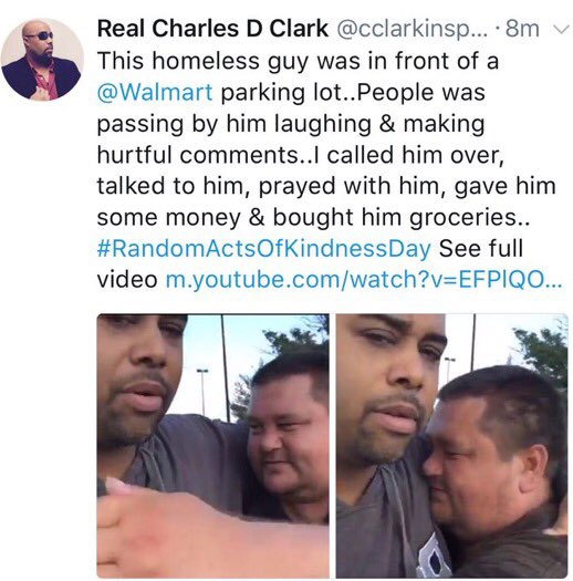 cclarkinspire7's tweet photo. #payitforwardday  #BeKindTooOneAnother @TheEllenShow https://t.co/F4OF9nrWVb