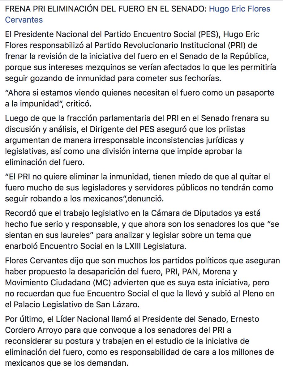 pudgypennguins's tweet photo. Que pena que @SenadoresPRI hayan frenado la eliminación del fuero en @senadomexicano debido a que sus intereses mezquinos se verían afectados, lo que les permitiría seguir gozando de inmunidad para cometer sus fechorías.

Necesitan el fuero como un pasaporte a la impunidad. https://t.co/Ssg6MkObdG