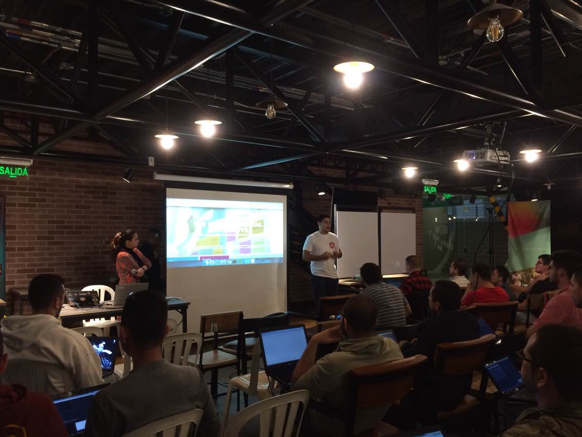 vanessamarely's tweet photo. En pocos minutos inicia el Workshop en la #AngularWeek con @sebasgojs, el evento que dará cierre a esta gran semana.
¡No te lo pierdas!
@Globant @gdgmed @AngularMedellin @pionerasdev https://t.co/ahuIIszzlr