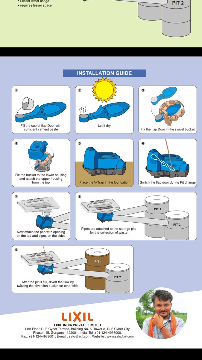 SRachabattula's tweet photo. SATO is a unique technology bringing various changes along with lot of advantages for toilet construction . And it's V'trap connection system specific for SBM IHHL constructions.@ZSBP
@ZSBPTS
@SWACHTELANGANA1
@swachhasiddipet 
@Swachh_NGKL @Collector_ADB @CollectorMbnr https://t.co/7fPezxA9JY