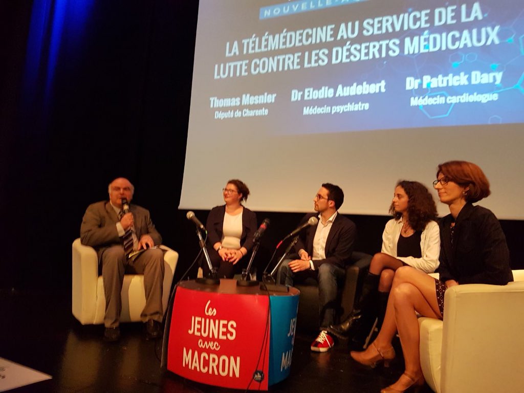TMesnier's tweet photo. La #télémedecine au service de la lutte contre les déserts médicaux, première thématique de cet #InterJamLimoges. Une solution attendue depuis longtemps et débloquée par le #PLFSS2018 pour améliorer partout #AccèsAuxSoins. https://t.co/sZQv0aeU6E