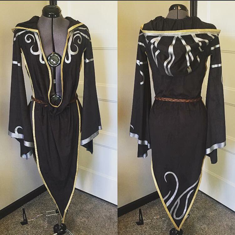 My Nocturnal cosplay from Skyrim! Made using @CosplayFabrics stretch suede. Details and trim painted w Jacquard Textile paint. @ElderScrolls #skyrim #skyrimcosplay #cosplay My Nocturnal cosplay from Skyrim! Made using @CosplayFabrics stretch suede. Details and trim painted w Jacquard Textile paint. @ElderScrolls #skyrim #skyrimcosplay #cosplay