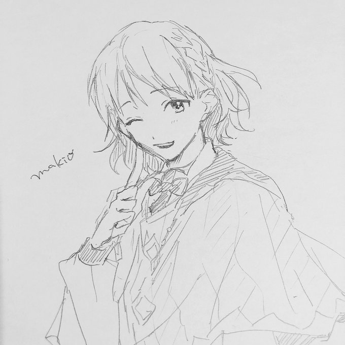 巻緒描いてたよ 