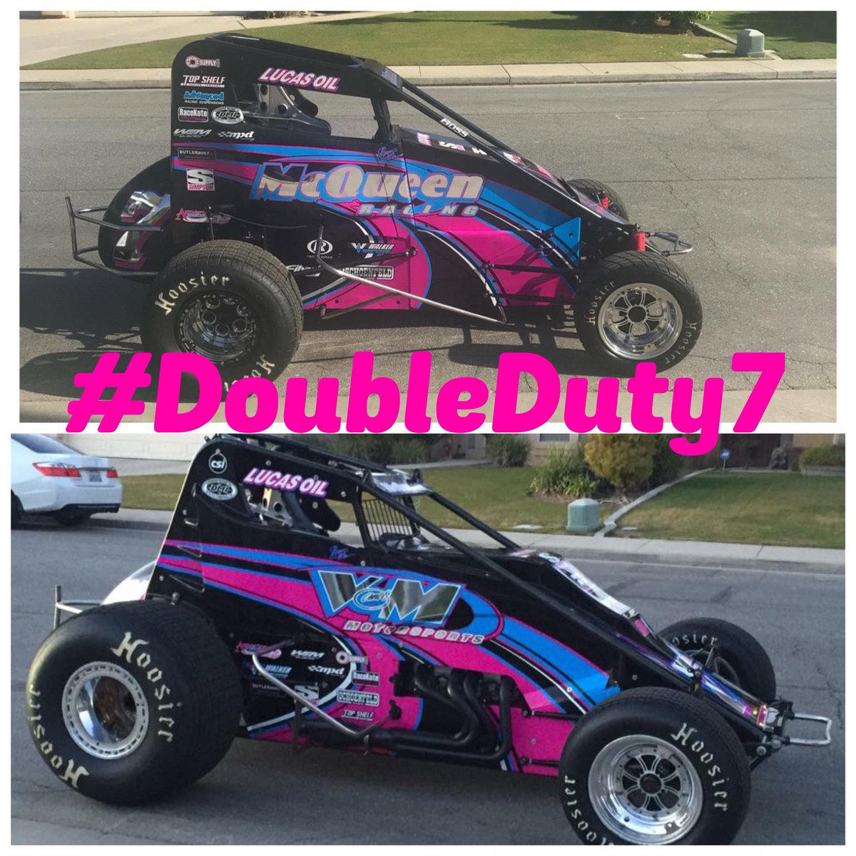 S_McQueenRacing's tweet photo. It’s #DoubleDuty7 today at Santa Maria Raceway w/ @USAC_WSMIDGET @USACwc360 @lightupbeverage - the @BOSSChassis &amp; @RaceMaxims arecready to rock https://t.co/6mY64Vi70Y