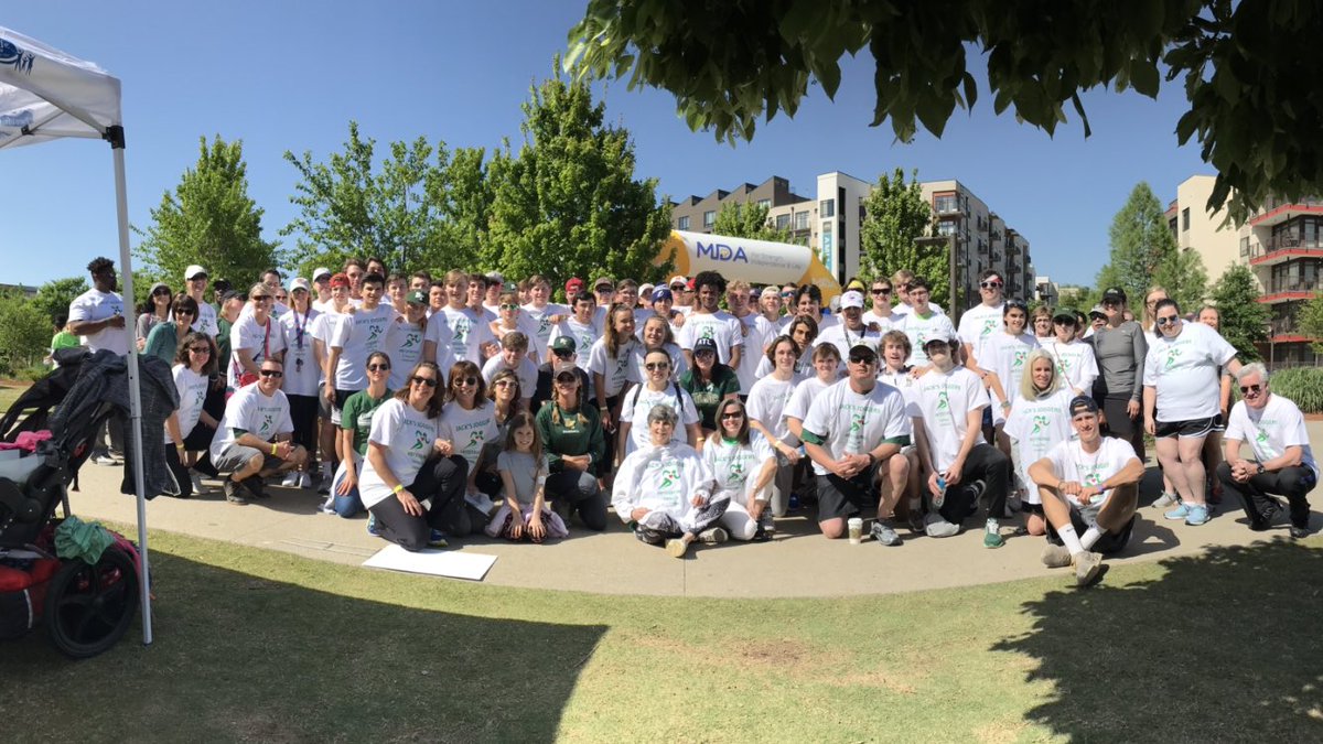 rvillac's tweet image. Here we are #BTSTRONG #jacksjoggers with @BT_Baseball @AnneMBirth and hundreds of others #goBT #gojack