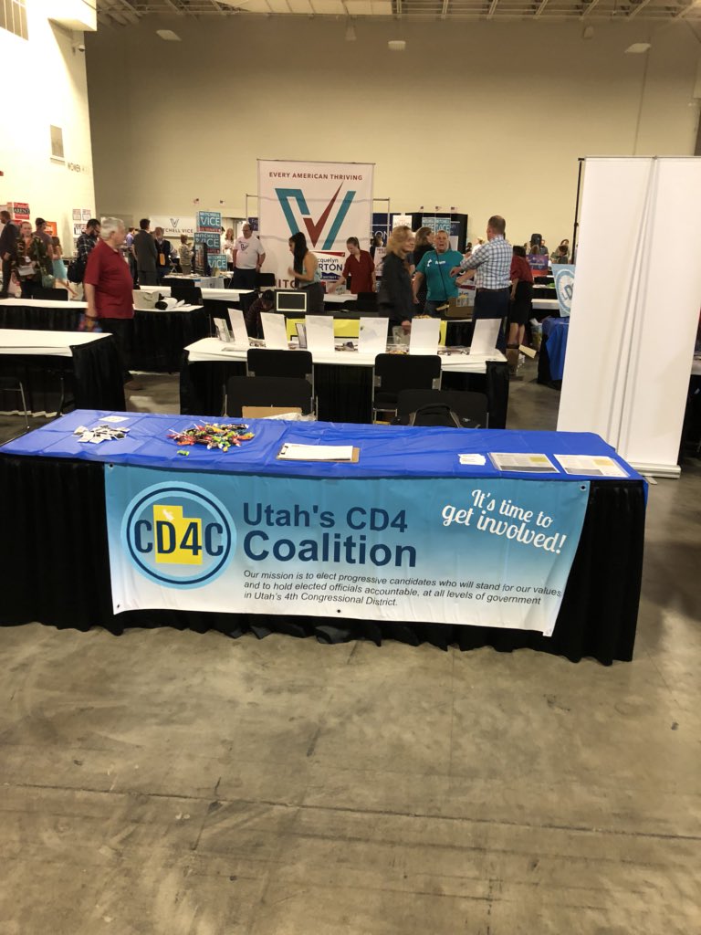 SLCAdam's tweet photo. We’re at Convention! @CD4Coalition #utpol #utdemcon #utdems https://t.co/DSoLWMr7NB