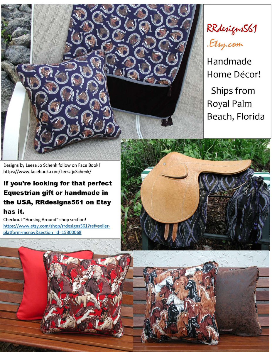 Leesa Jo Schenk On Twitter Etsy Shop Horse Throw Pillows