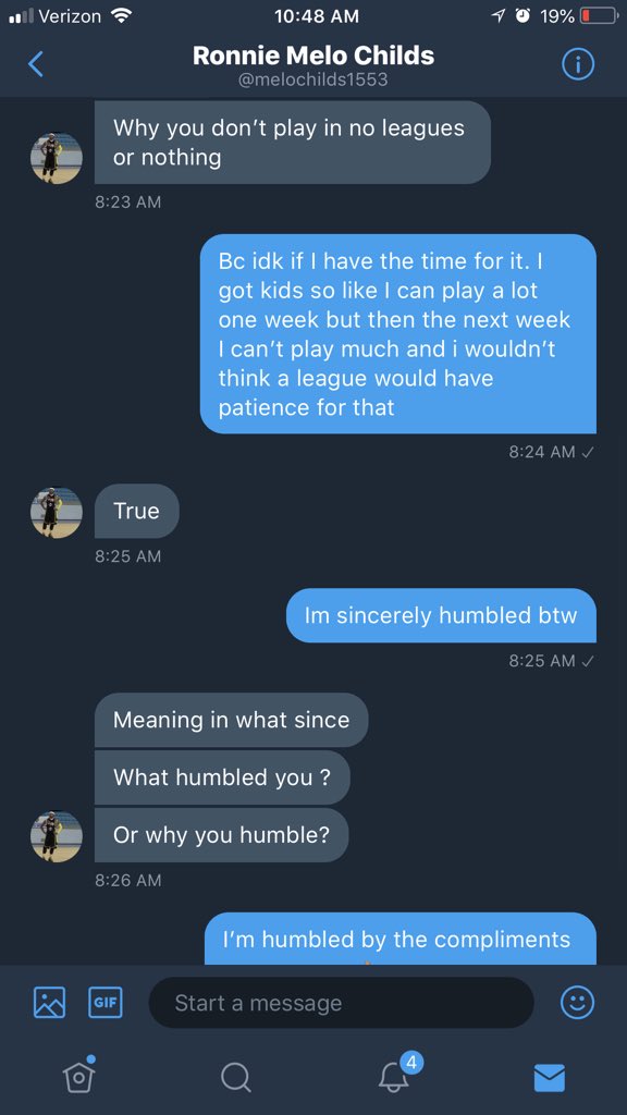 optimaGLg's tweet photo. it bothers me when people talk sh*t on the #2Kcommunity. here’s this amazing player sending me this motivating message today. i appreciate u @melochilds1553 #respectaf #humbled #hewazntready #OVRmeansNOTHING https://t.co/fZ2jdBA0Kc