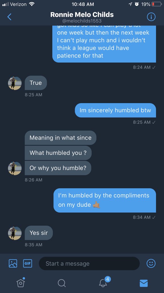 optimaGLg's tweet photo. it bothers me when people talk sh*t on the #2Kcommunity. here’s this amazing player sending me this motivating message today. i appreciate u @melochilds1553 #respectaf #humbled #hewazntready #OVRmeansNOTHING https://t.co/fZ2jdBA0Kc