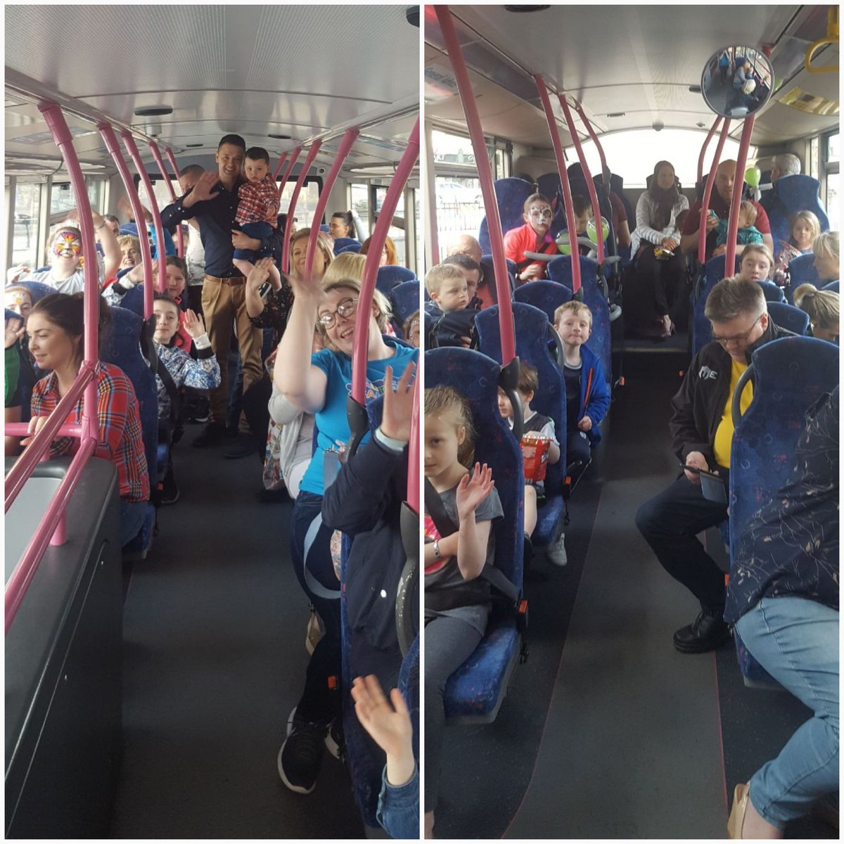 AutismFamiliesC's tweet photo. What an amazing morning! Thank you to everyone who made the Coffee Morning such a fantastic success, all rounded off with a fab double decker bus ride, the kids loved it! 🚌 #ThankYou @coffeestationdp @Translink_NI @UlsterbusNI #AutismAwareness ☕🍰🎨🍩🌈 https://t.co/qIhKFWV4hf