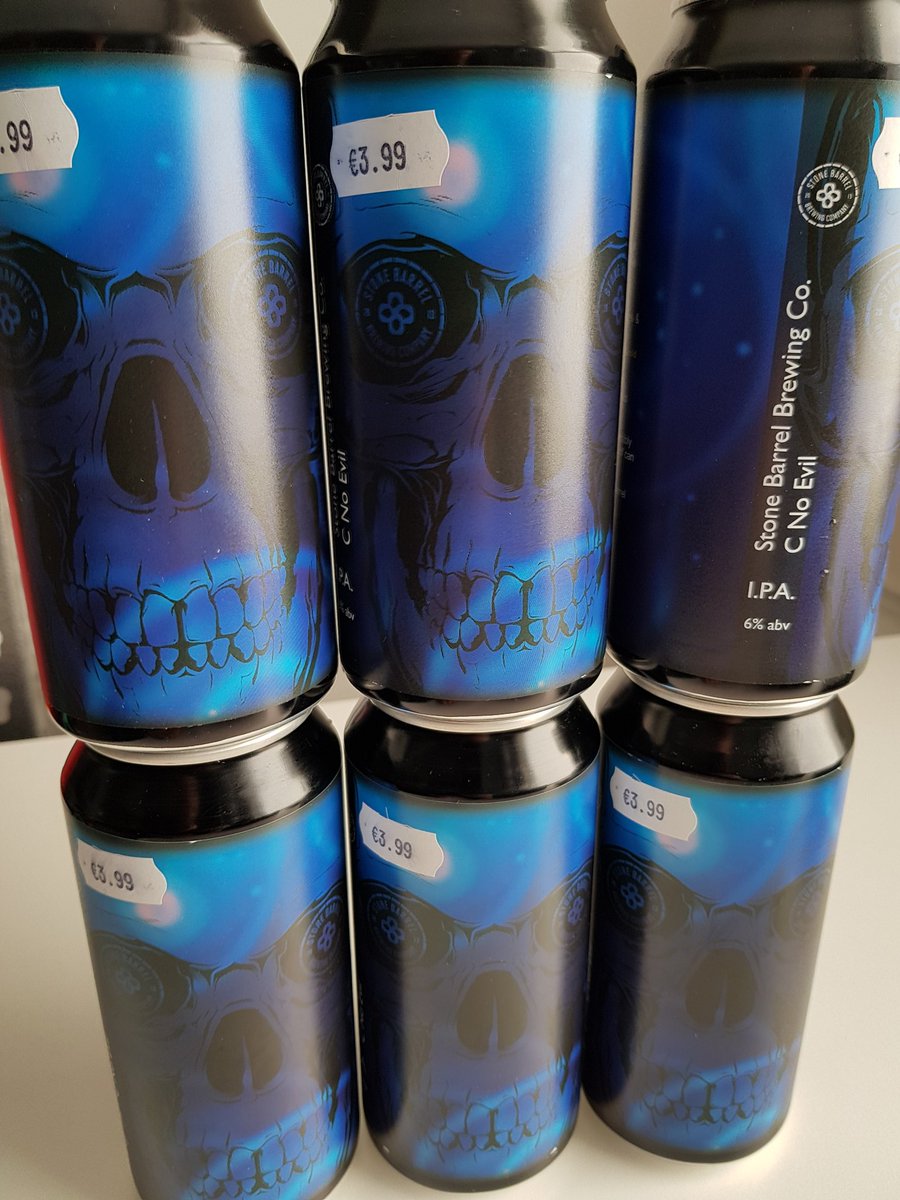 craftcentral's tweet photo. From can to customer in record time from @StoneBrewing C No Evil IPA 6%. You wont get fresher than this anywhere! Canned, refrigerated, selling within 60mins. #IrishCraftBeer #ImpressiveService https://t.co/mGL54TBbBQ