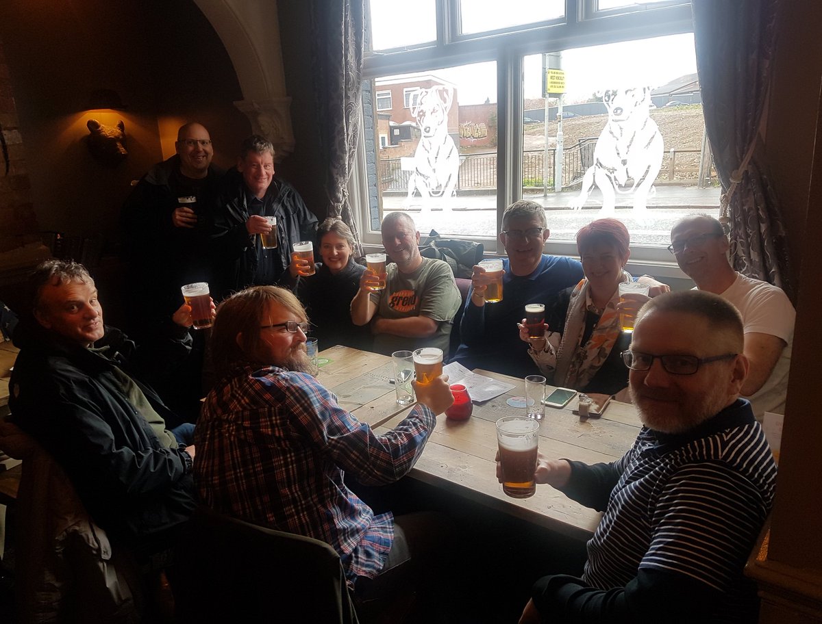 thewhitebearsb's tweet photo. Birthday celebrations with help of our real ales. wakanui being enjoyed @camerons_brewery #whitebear #steaminbilly #burgersandbrews #realale https://t.co/9C3DJ1k9zu