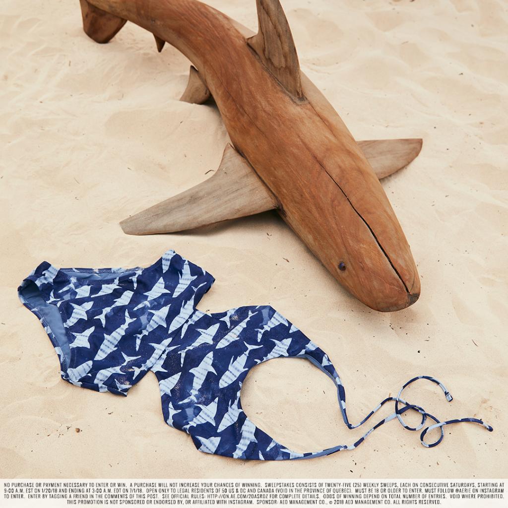 aerie shark swimsuit