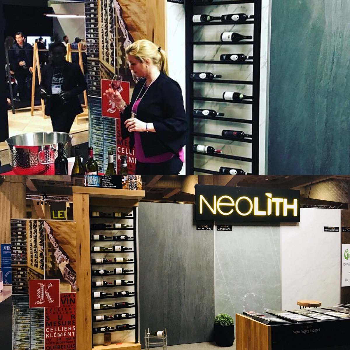 Gen_Thibault's tweet photo. Hier 2e journée au Salon #SIDIM @CelliersKlement ☺️Pleins de belles rencontres et une dégustation #vin pour le 5 à 8!!🤗🍷
Merci @Neolith_ #AlainCourtemanche @JC_Klement #cellier #surmesure #acier https://t.co/AzYQisE49E