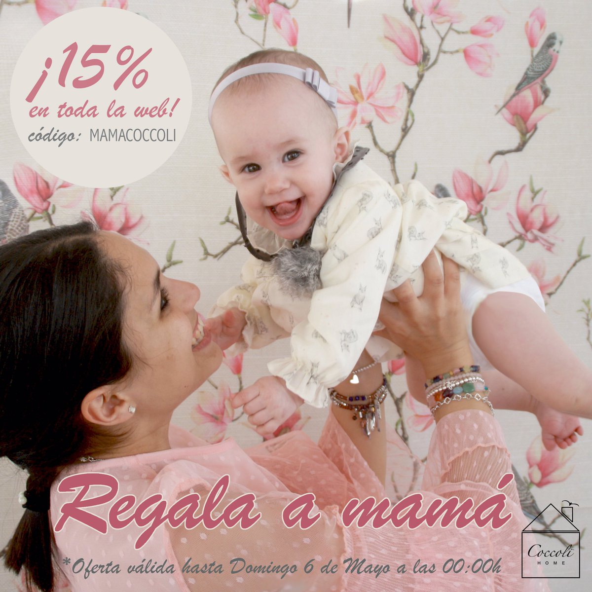 CoccoliHome's tweet photo. 💝 Un 15% DTO en TODA LA WEB para REGALAR A MAMÁ 💝🎁 Celebra con nosotros el Día de la Madre 🎁 https://t.co/WL0VrRPDum PROMOCIÓN hasta el 6 de mayo inclusive (las 00:00). ¡Ah! y no olvides incluir en el proceso de compra el CÓDIGO DELA PROMOCIÓN: MAMACOCCOLI (en mayúsculas) https://t.co/Xi1YNNprh2