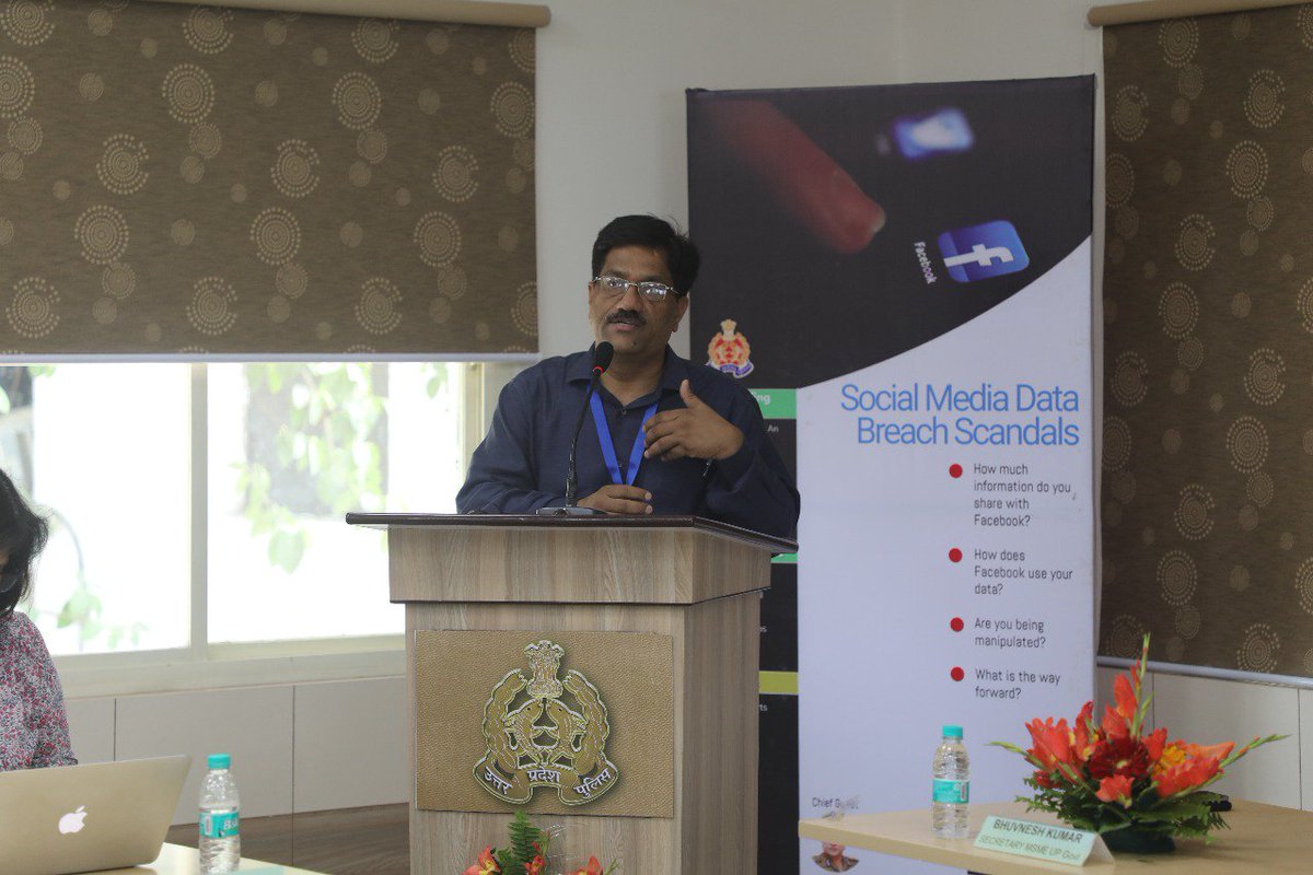spdineshyadav's tweet image. A workshop on &quot; Social Media Data Breach Scandals &quot; at UP ATS Hq today. How exactly these breaches had  happened &amp;amp; what were psycological reasons behind was discussed by me.