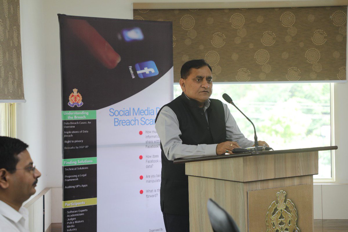 spdineshyadav's tweet image. A workshop on &quot; Social Media Data Breach Scandals &quot; at UP ATS Hq today. How exactly these breaches had  happened &amp;amp; what were psycological reasons behind was discussed by me.
