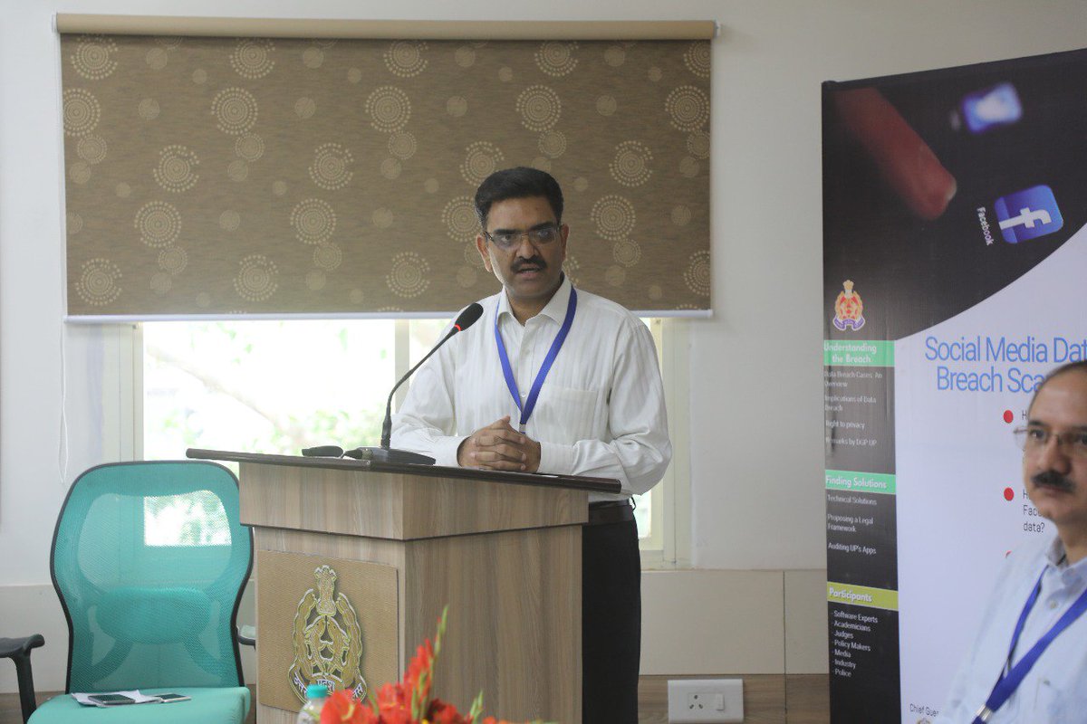 spdineshyadav's tweet image. A workshop on &quot; Social Media Data Breach Scandals &quot; at UP ATS Hq today. How exactly these breaches had  happened &amp;amp; what were psycological reasons behind was discussed by me.