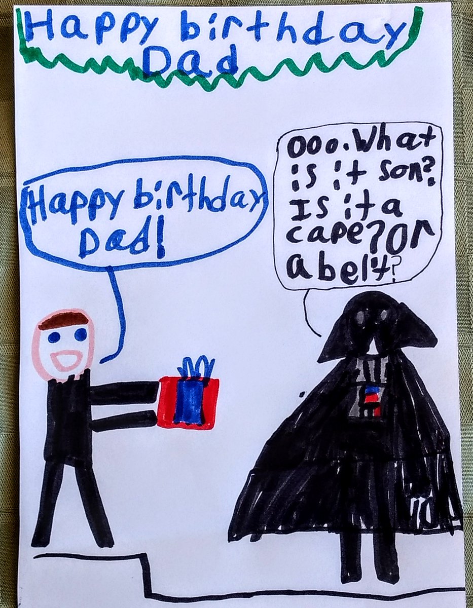Mr_Hasgaha's tweet photo. Hey @HamillHimself, thought you might appreciate the birthday card my son made for my 40th today.
PS: he's also a #StarCitizen fan.
#40isthenew21 #padawan #strongwiththeforce https://t.co/HjWnEDJaS1