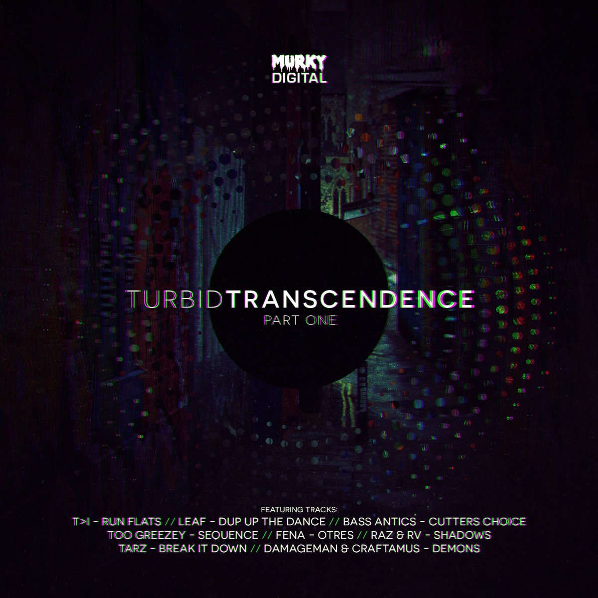 Murky Drum &amp; Bass is proud to present the artwork and track listing for part one of the forthcoming #MurkyDigital album: Turbid Transcendence...
A diverse range of exciting artists providing a pallet of Murky flavours reflecting our unique sound. Out Summer.