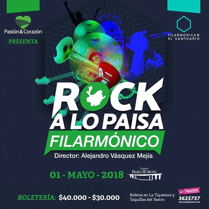 MagazinDominica's tweet photo. Recuerden que este próximo martes en el @Teatropablot, se presentará la @FilarSantu con lo mejor del #RockALoPaisa.

Se escuchará música de artistas de la talla de @juanes, @krakentitan y otros grandes músicos antioqueños. https://t.co/y8UCOdKdOg