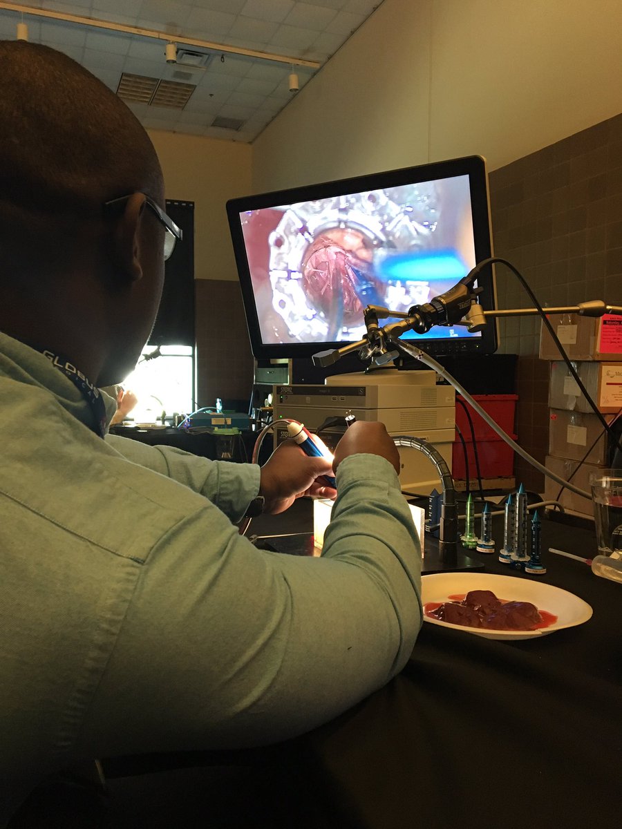 MountSinaiNeuro's tweet photo. Great time at #AANS2018 Intro into #Cerebrovascular Neurosurgery. #Residents are using hands-on simulators and models to better understand the technical aspects of endovascular neurosurgery. #stroke #aneurysm #ICH #CV #brain @neurosurgery @AANSNeuro https://t.co/VCOaBJk4Cu