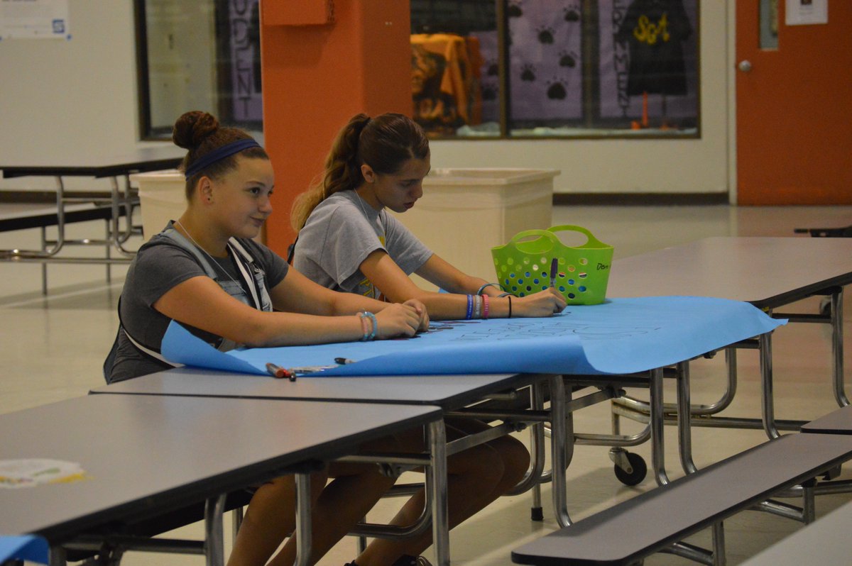 BrowardESOL's tweet photo. Thank you to our student volunteers from @WestBrowardHigh, @Principal_STMS and @HawkesBluffElem.  They made beautiful banners for all the students participating in #EAC2018 to sign.  They will be delivered to the ELLs @PrincipalMSD's ESOL Program https://t.co/LGw6OSDMpE
