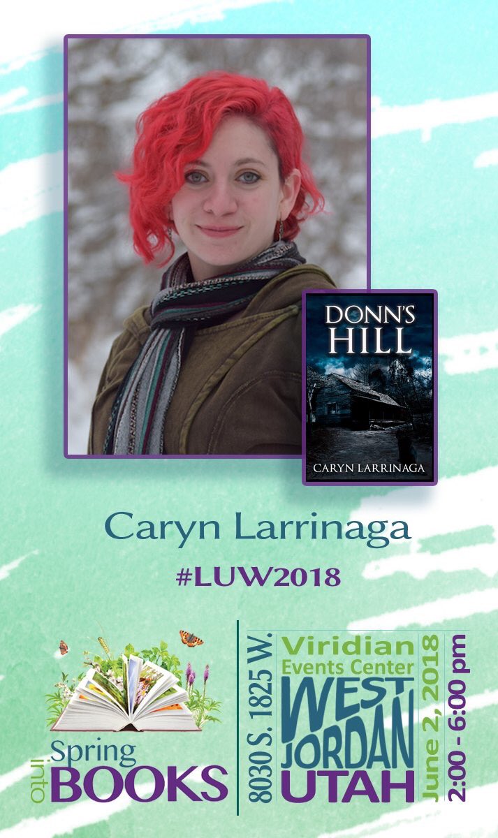 UTBasqueClub's tweet photo. #Basque Club of Utah member, Caryn Larrinaga, will be speaking at the “Spring Into Books” event on June 2nd in West Jordan, Utah. Caryn won a Silver Quill for her book “Donn’s Hill” from the League of #Utah Writers. #BasqueAuthor #SpringIntoBooks @springintobooks #luw2018 https://t.co/2pB1yme6Tq