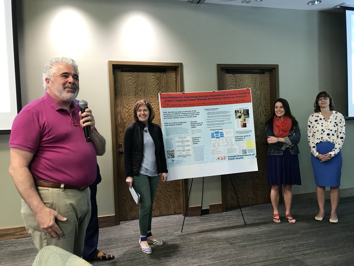 CLD_GSU's tweet photo. @GaLEND2018 trainees present on their PAR project with @GaDPH on Critical Congenital Heart Disease Screenings for Children’s Medical Services. @HRSAgov @AUCDNews @AndyAUCD @mccrenshaw https://t.co/1xwsHtYfjD