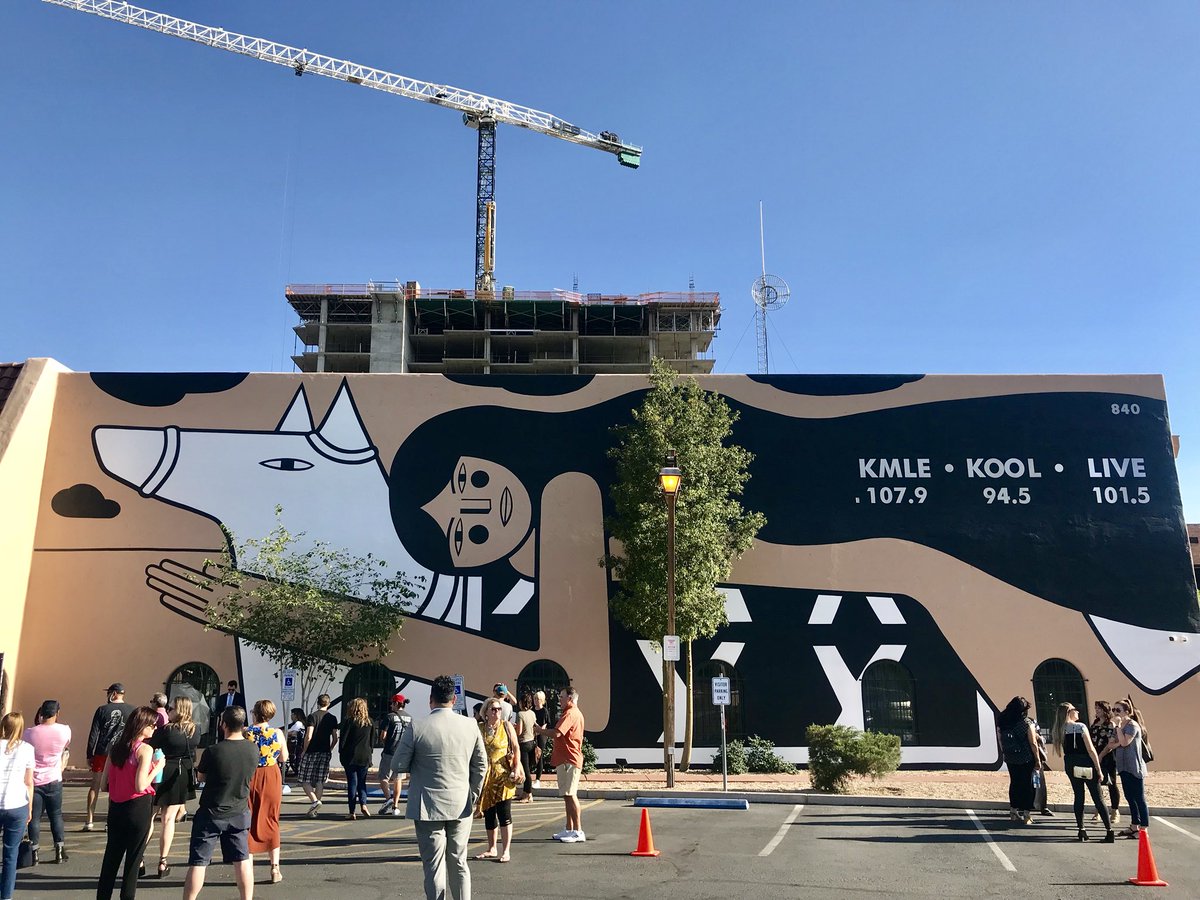 gregstantonaz's tweet photo. “Freedom is Back”: An iconic new mural by the @fortoulbrothers in partnership with @HeardMuseum and @Entercom. Phoenix is fortunate to have such strong artists and arts supporters in its midst. #dtphx #rooseveltrow https://t.co/qr4xqtrpt8