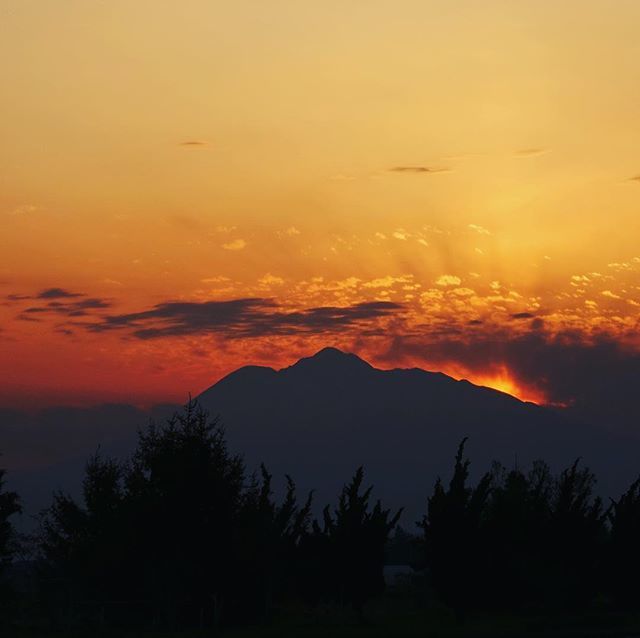 OpticalartsLab's tweet photo. 『Town of owl Navi ～ 池袋の街しるべ ～（夕暮れ時だって走る編）』 - お岩木山が燃えている -

#岩木山 #青森 #山 #本州 #夕暮れ #sunset #mountain #東北 #drive #car #TOHOKU #AOMORI #JAPAN 
#Mister2jp #OpticalArtsLab #東京 #池袋 #Ikebukuro https://t.co/Yq9b93rdUk https://t.co/R2iZoizf4K