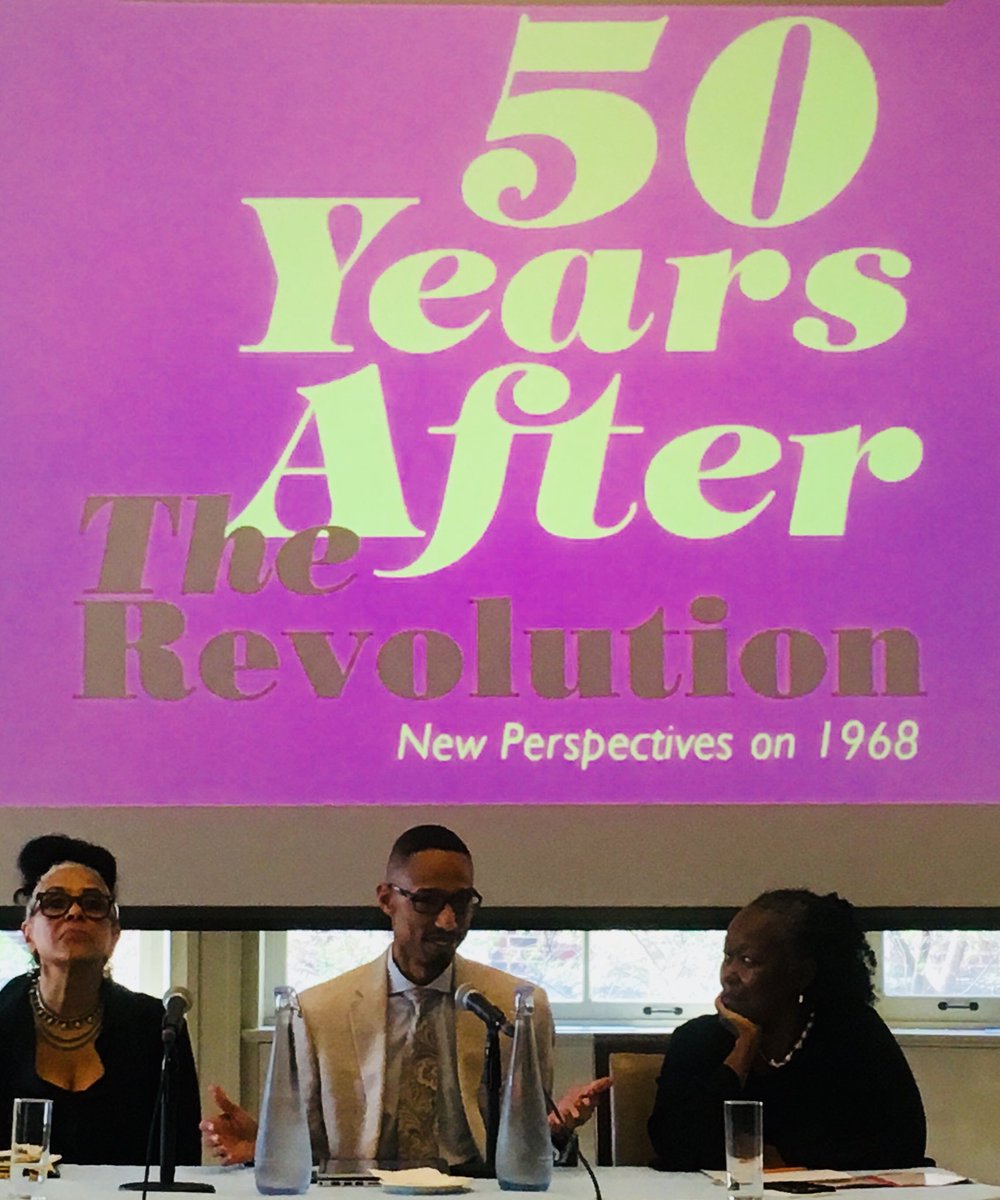 manassas17's tweet photo. Prof. Stefan Bradley discussing his fascinating work on the race politics of Morningside Park at the Columbia University “50 Years After the Revolution” 1968 conference: https://t.co/wsG9eVzJVu https://t.co/69jPfM63wj
