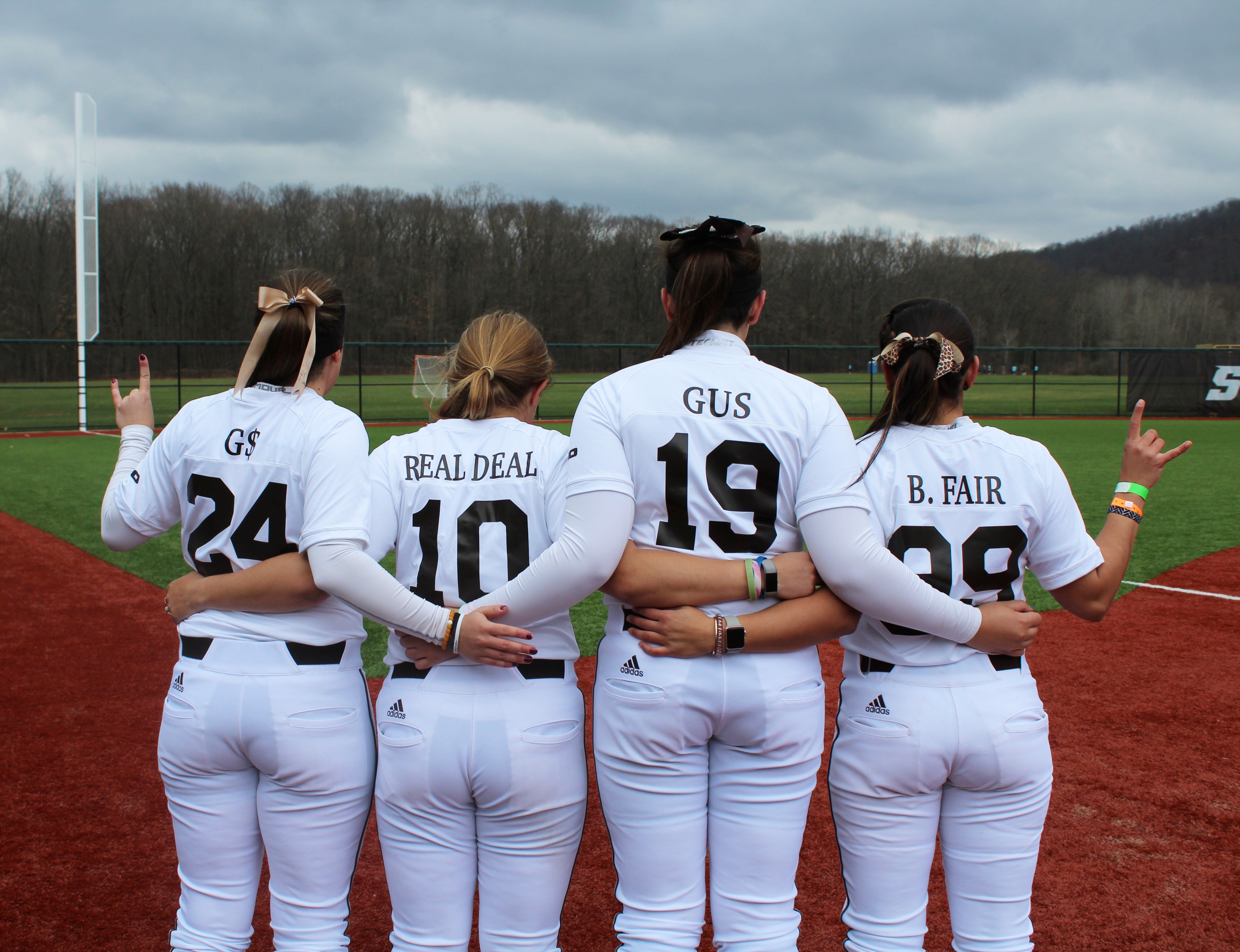 Bonnies Softball on X: Almost game time at Joyce Field on senior day. The  Bonnies will also be wearing their nicknames on the back of their shirts  for game one.  /