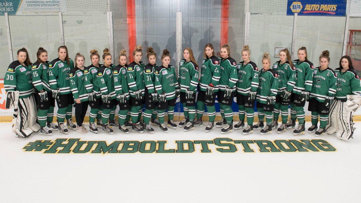 hockeysask's tweet photo. Championship game day! Best of luck to the Saskatoon Stars (@StoonStarsAAA) as they play in the @HC_EssoCup Final. The entire province has your back, Go ⭐️s Go!

🗓️ | April 28
⏰ | 4:00 PM (CST - SK)
📺 | @TSN_Sports 1⃣/3⃣/5⃣ 

#SaskHockey #HumboldtStrong #EssoCup https://t.co/S15rOTCUl7