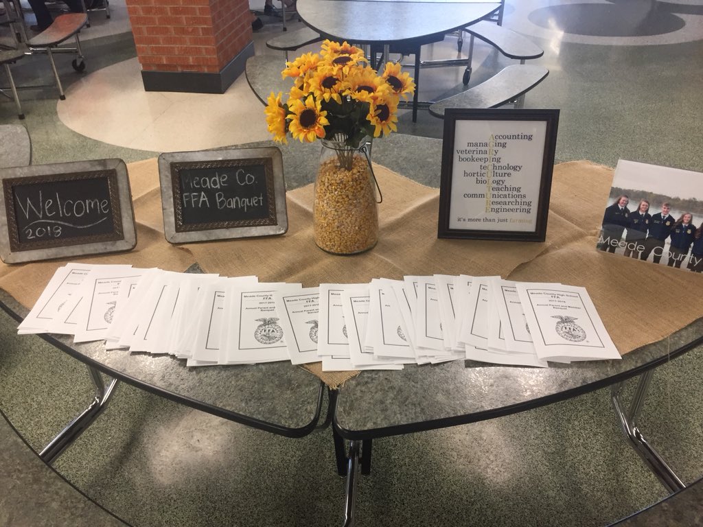 MEADECOUNTYHIGH's tweet photo. Learning to Do,
Doing to Learn,
Earning to Live,
Living to Serve.

@meadeffa celebrates a year of excellence! https://t.co/tQISGIO4la
