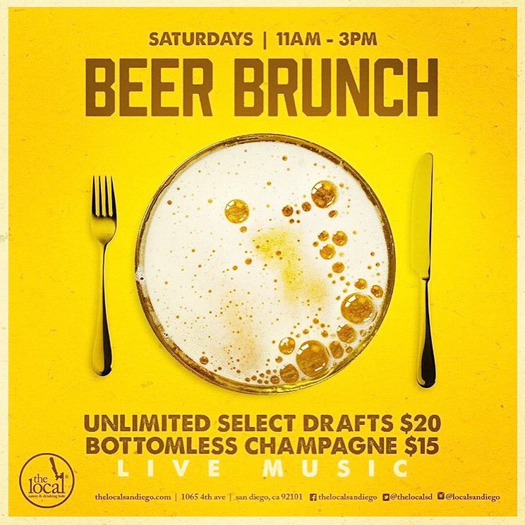 Good morning #sandiego 🌞 Who is ready to get down with #brunch and #bottomless #beers <a href="/ResidentBrewing/">Resident Brewing</a> @thelocalsd 🙋🏻‍♀️🍺 #brunchsohard #letsbrunch