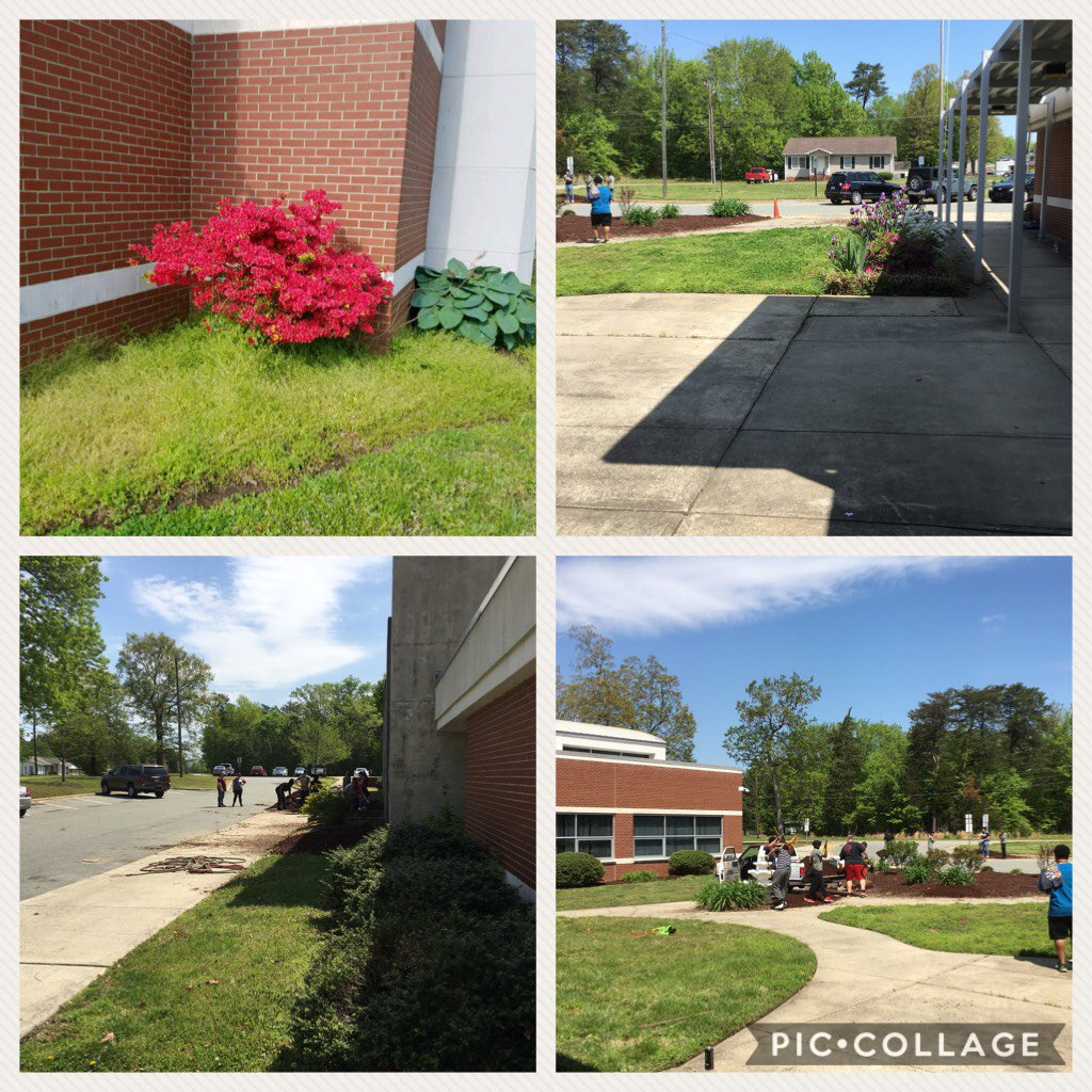 CoachABSS's tweet photo. @GrahamRedDevils Campus Cleanup in full effect! #studentsserving #teamThinkRED #Gr https://t.co/Wu24J1Icv3 https://t.co/YfA3S3D4o5