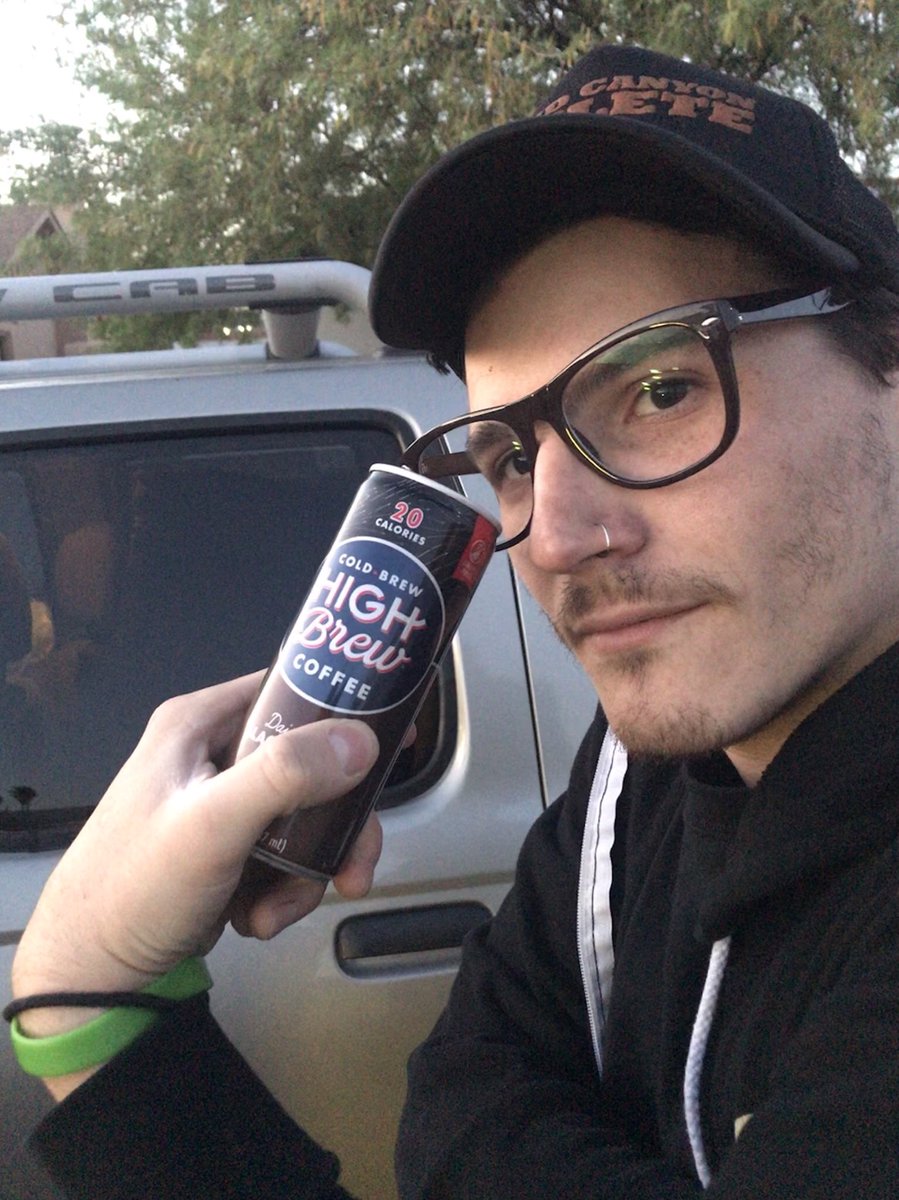 americanstndrds's tweet photo. Shoutout to @HighBrewCoffee for the caffeine hook up. #DoTheBrew https://t.co/WL1EN2sPUD