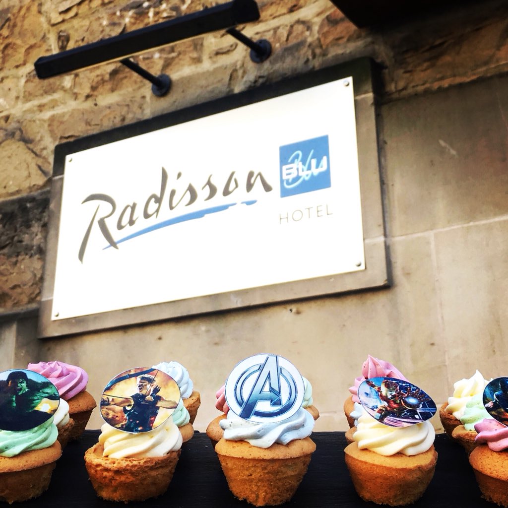 We're celebrating the release of Avengers: Infinity War this weekend and welcoming guests with these cupcakes fit for a superhero.  Find us on the City of Superheroes map #myradissonescape
.
.
#CityofSuperheroes #edinburgh #royalmile #RadissonBlu #RadissonBluEdinburgh