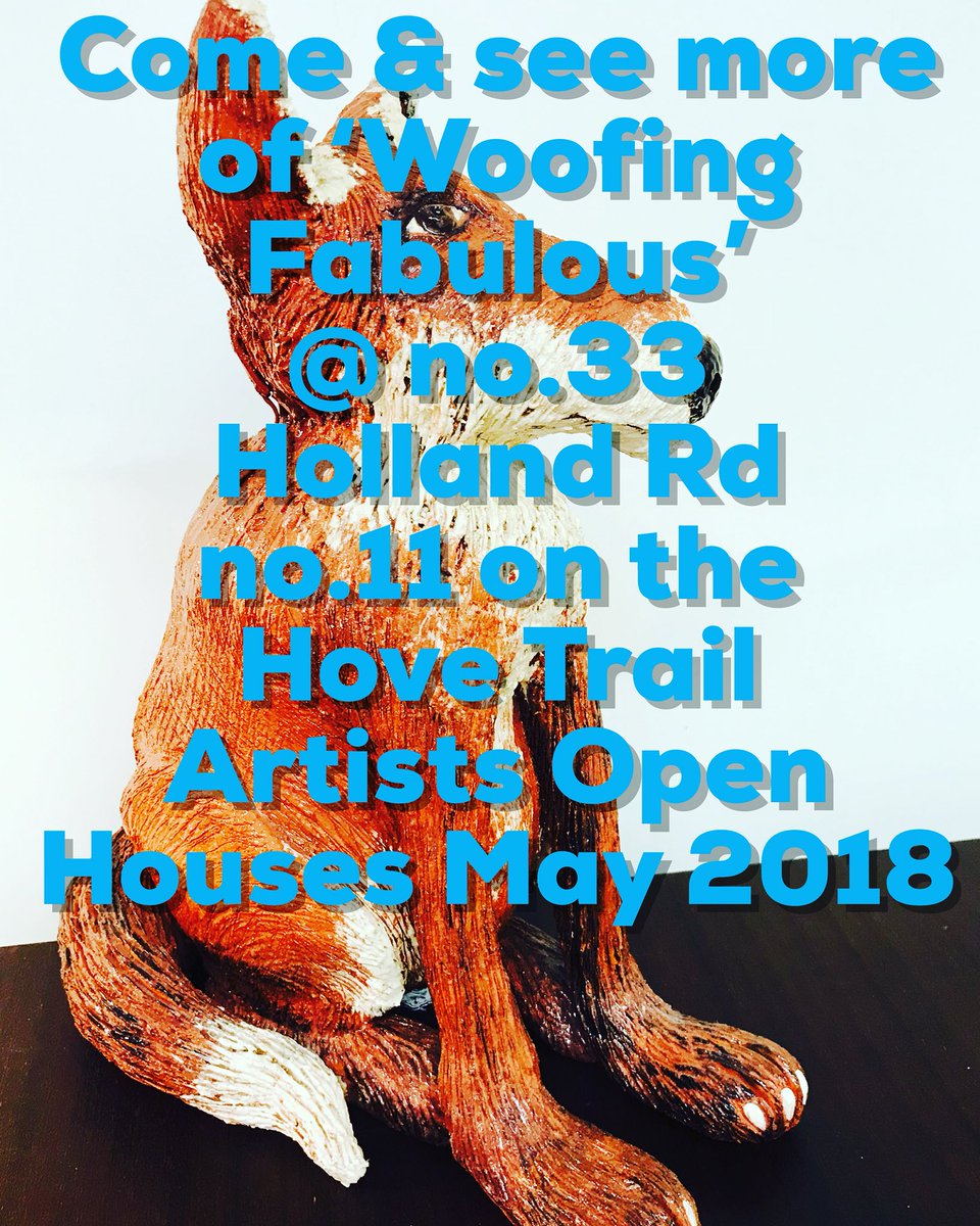 WoofingFabulous's tweet photo. 1 week 2 go till my 1st ever Artists Open Houses eek! #aoh #aohbrighton #aohmay #aoh2018 
#brighton @artistshouses
#aohhove #pottery#ceramics 
#ceramicsculpture #fox #ceramicfox #ceramicist #art #artist #sculpture #dogartist #woofingfabulous #aohhove @HoveArts nr @HovePlinth https://t.co/wa5GidKI7m