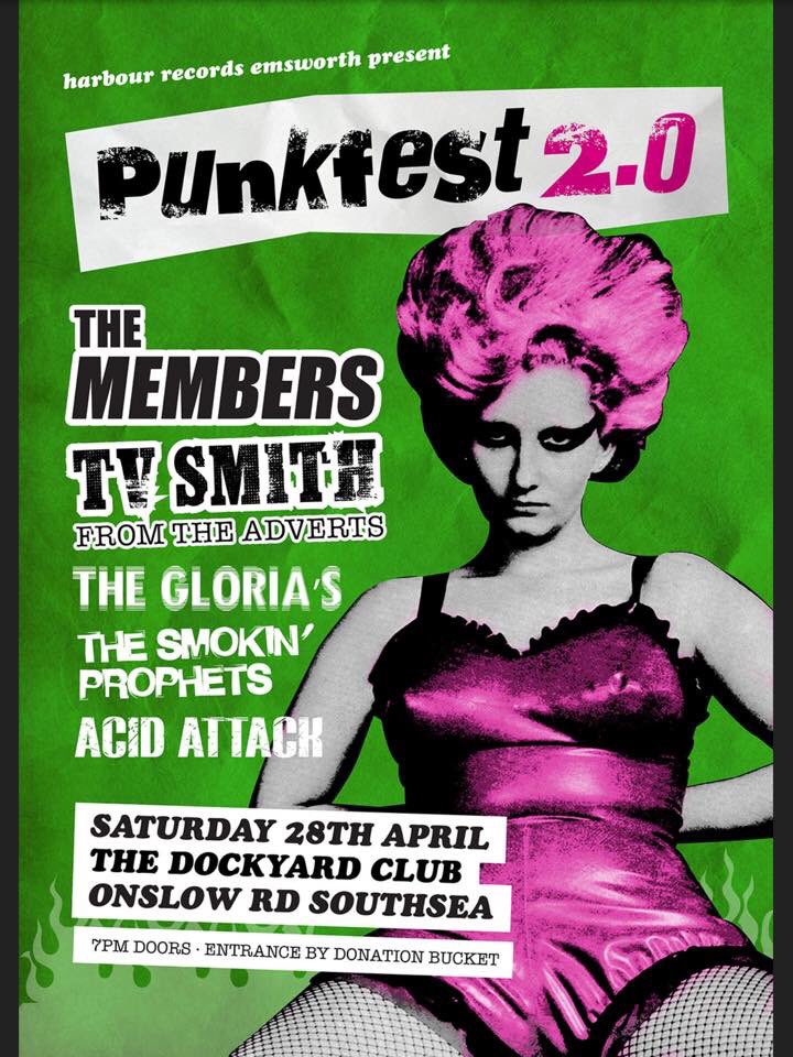 MembersThe's tweet photo. Tonight punk rocking in pompey alumni from the @StiffRecords stable @PompeyLabour @fame_punk https://t.co/XDlwdMHVIQ