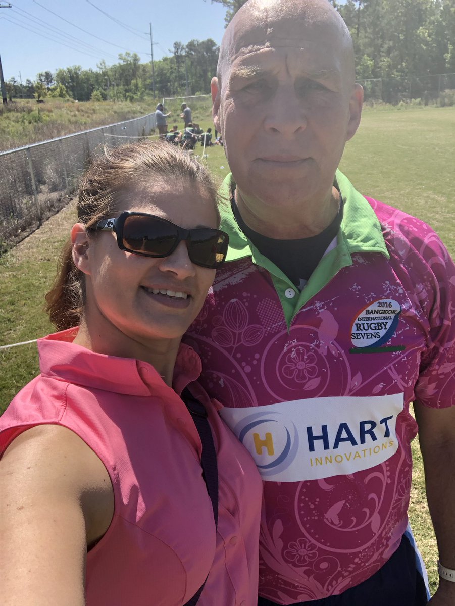 EdwardsAtc's tweet photo. When you and your Sir match it’s going to be a good day! #notanATprob #rugby #BeTheChange https://t.co/LtvFtBTth5