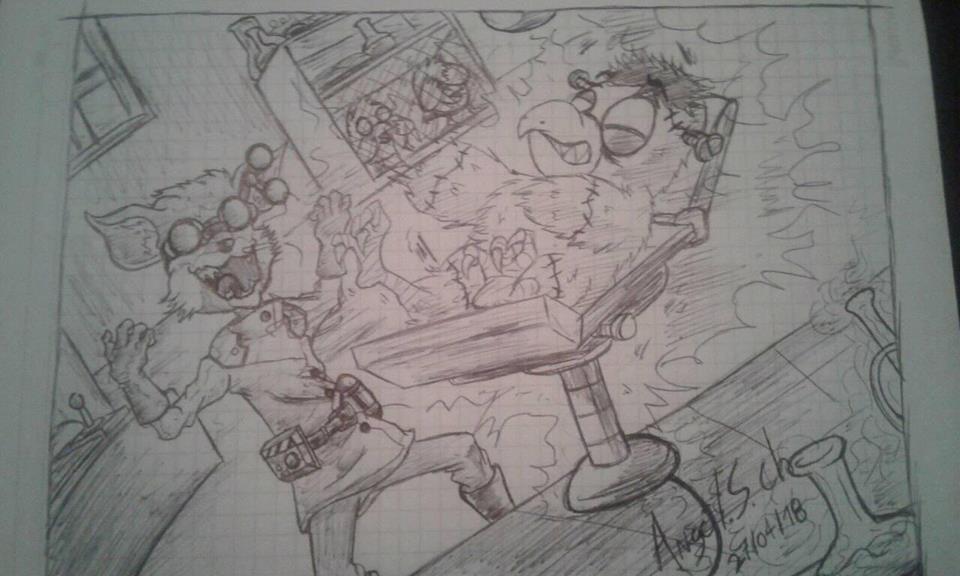 Disem_Bowel's tweet photo. @PaladinsGame @SuperBadJuJu Look at this rework artwork for crazy pip scientist https://t.co/8RH6EUT3Sb